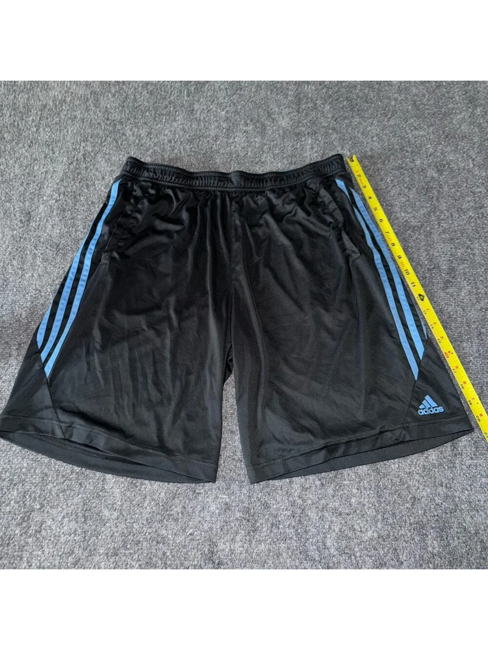 Adidas Blue Stripe Baggy Athletic Shorts Mens LG Vtg y2k 90s Rare